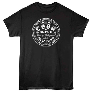 Cbgb-Cbgbcircle-Black Adult S/S T-Shirt - Black