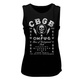 Cbgb-Cbgb-Black Ladies Muscle Tank-S - Black