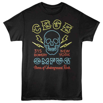 Cbgb-Neon Sign-Black Adult S/S T-Shirt - Black
