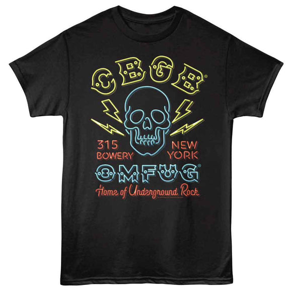 Cbgb-Neon Sign-Black Adult S/S T-Shirt - Black