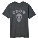 Cbgb-Cbgb Logo And Skull-Black Adult S/S Vintage Wash T-Shirt - Black