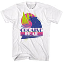 Cocaine Bear Ky-Cocaine Bear Bluegrass Conspiracy Retro-White Adult S/S T-Shirt - White