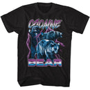 Cocaine Bear Ky-Cocaine Bear Lightning-Black Adult S/S T-Shirt - Black