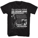 Cocaine Bear Ky-Cocaine Bear Real Story-Black Adult S/S T-Shirt - Black