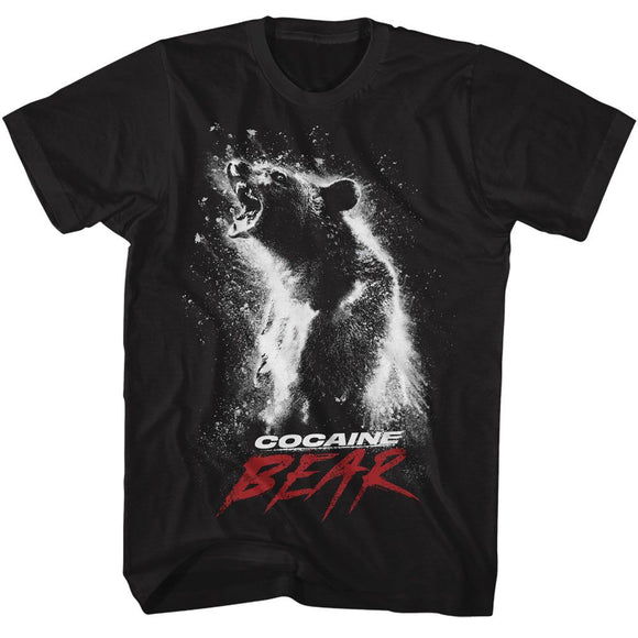 Cocaine Bear-Cocaine Bear Movie Poster-Black Adult S/S T-Shirt - Black