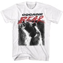 Cocaine Bear-Cocaine Bear Poster Light-White Adult S/S T-Shirt - White