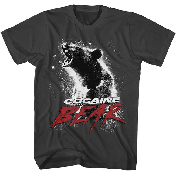 Cocaine Bear-Cocaine Bear Movie Poster Light-Smoke Adult S/S T-Shirt - Smoke