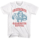 Creedence Clearwater Revival-Band-White Adult S/S T-Shirt - White