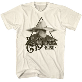 Charlie Daniels Band-Cdb Charlie Triangle-Natural Adult S/S T-Shirt - Natural