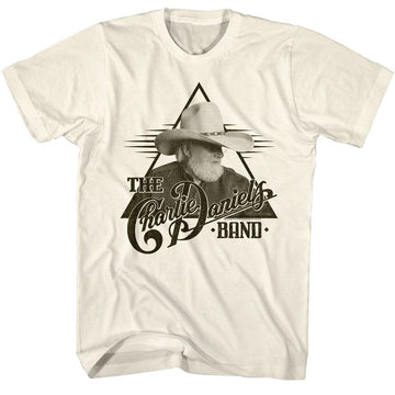 Charlie Daniels Band-Cdb Charlie Triangle-Natural Adult S/S T-Shirt - Natural
