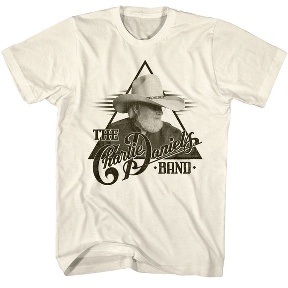 Charlie Daniels Band-Cdb Charlie Triangle-Natural Adult S/S T-Shirt - Natural