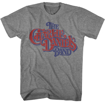 Charlie Daniels Band-Cdb Band Logo-Graphite Heather Adult S/S T-Shirt - Graphite Heather