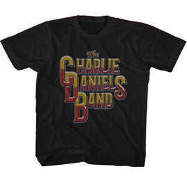 Charlie Daniels Band-Cdb Vintage Style Logo-Black Toddler S/S T-Shirt-3T - Black