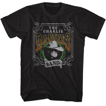 Charlie Daniels Band-Cdb Yucca Leaves-Black Adult S/S T-Shirt - Black