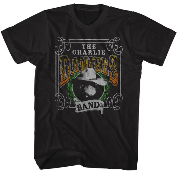 Charlie Daniels Band-Cdb Yucca Leaves-Black Adult S/S T-Shirt - Black