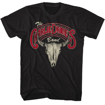 Charlie Daniels Band-Cdb Skull N Logo-Black Adult S/S T-Shirt - Black