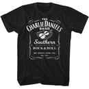 Charlie Daniels Band-Cdb Label-Black Adult S/S T-Shirt S - Black