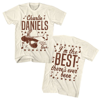 Charlie Daniels Band-Cdb Told You Once-Natural Adult S/S T-Shirt ***F&B***-S - Natural