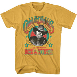 Charlie Daniels Band-Cdb Rock And Country-Ginger Adult S/S T-Shirt - Ginger
