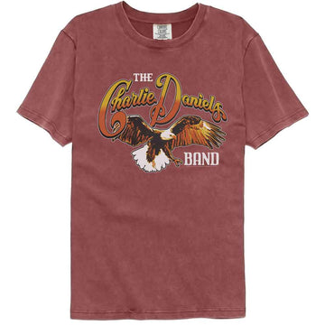 Charlie Daniels Band-Cdb Eagle-Brick Adult S/S Comfort Color T-Shirt - Brick