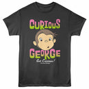 Curious George 3d Text And Bananas Smoke Adult T-Shirt