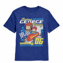 Curious George Racing Royal Heather Youth T-Shirt