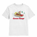 Curious George Sled White Youth T-Shirt