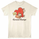 Curious George Valentines Mail Natural Adult T-Shirt