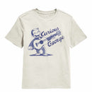 Curious George With Guitar Natural Youth T-Shirt