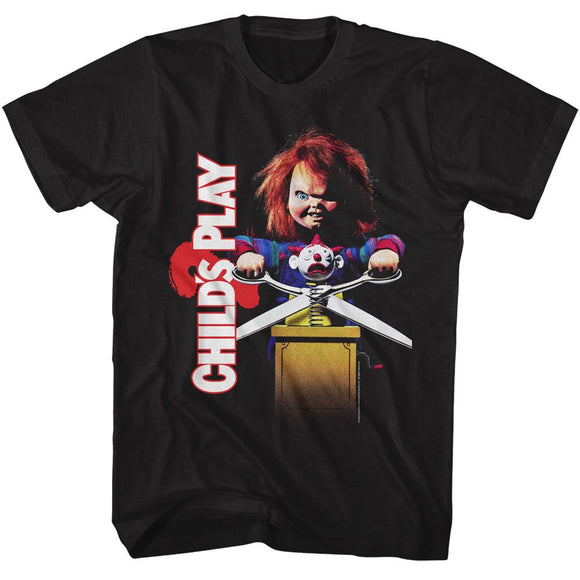 Chucky-Chucky Childs Play 2 Poster-Black Adult S/S T-Shirt - Black