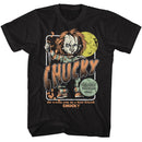 Chucky-Chucky Full Moon-Black Adult S/S T-Shirt - Black