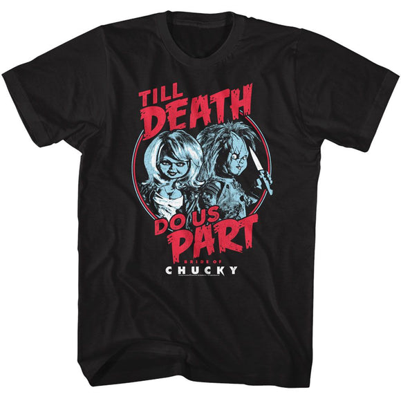 Chucky-Chucky Till Death-Black Adult S/S T-Shirt - Black