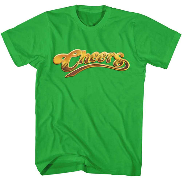 Cheers-Cheers Title Logo-Kelly Adult S/S T-Shirt - Kelly