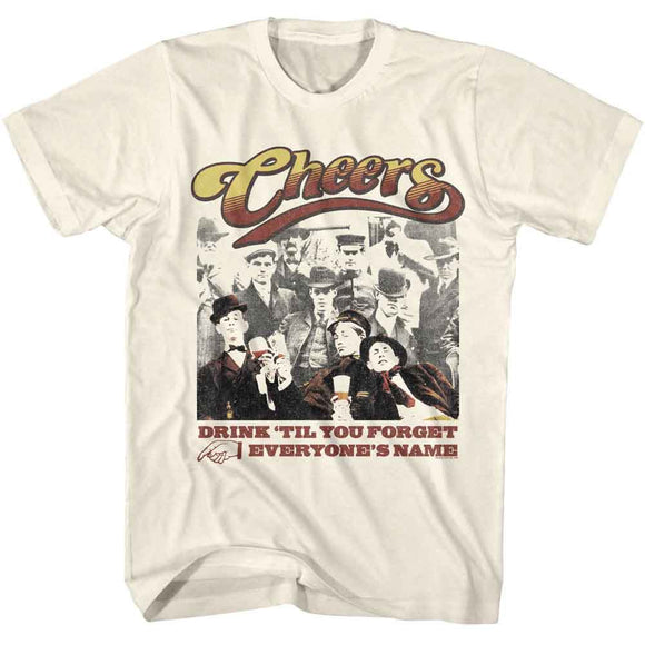 Cheers-Cheers Drink Til-Natural Adult S/S T-Shirt - Natural