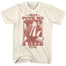 Cheers-Cheers Pour Me A Beer-Natural Adult S/S T-Shirt - Natural