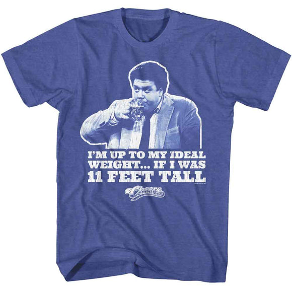 Cheers-Cheers Ideal Weight-Royal Heather Adult S/S T-Shirt - Royal Heather