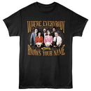 Cheers-Cheers Everybody Knows Your Name-Black Adult S/S T-Shirt - Black