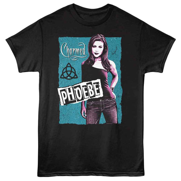 Charmed-Charmed Phoebe Contrast-Black Adult S/S T-Shirt - Black