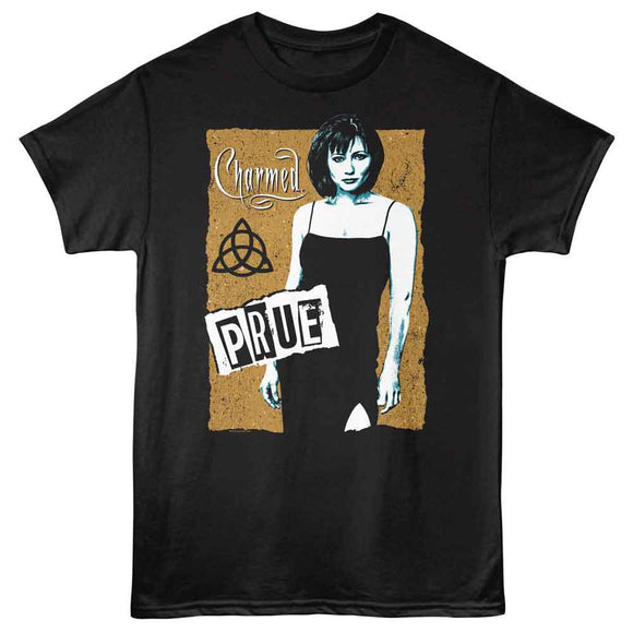 Charmed-Charmed Prue Contrast-Black Adult S/S T-Shirt - Black