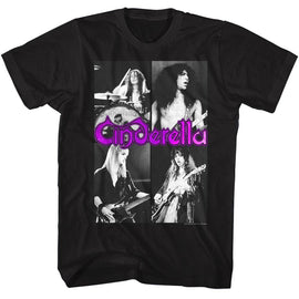 Cinderella-Quarters-Black Adult S/S T-Shirt - Black