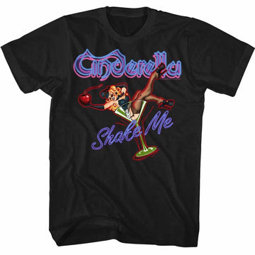 Cinderella-Shake Me-Black Adult S/S T-Shirt - Black