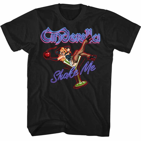 Cinderella-Shake Me-Black Adult S/S T-Shirt - Black