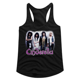 Cinderella-The Last Mile-Black Ladies Slimfit Racerback-S - Black