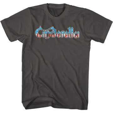 Cinderella-Flag Logo-Smoke Adult S/S T-Shirt - Smoke