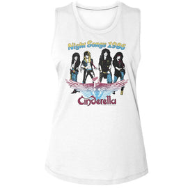 Cinderella-Cinderella Night Songs 1986-White Ladies Muscle Tank S - White