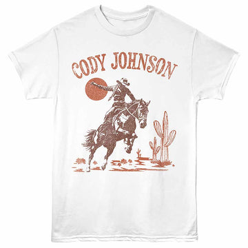 Cody Johnson Cowboy White Adult T-Shirt
