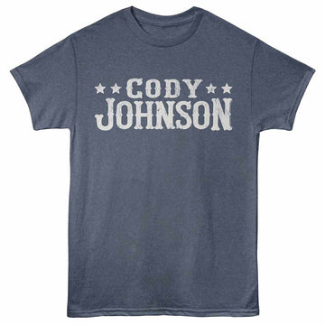 Cody Johnson Stars Navy Heather Adult T-Shirt
