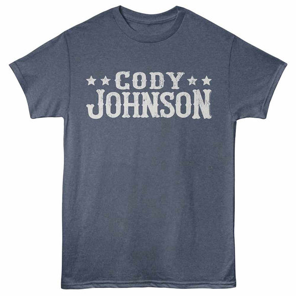 Cody Johnson Stars Navy Heather Adult T-Shirt