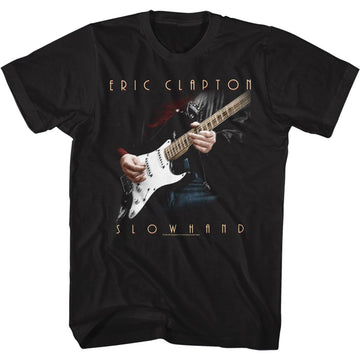 Eric Clapton-Slowhand-Black Adult S/S T-Shirt - Black