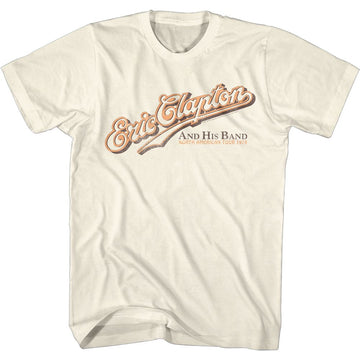 Eric Clapton-Clapton And His Band-Natural Adult S/S T-Shirt - Natural